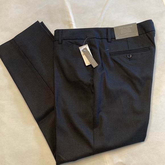 GAP Pants - Gap Slim Cropped Mini Houndstooth Pant (sz 8 - blue/black)